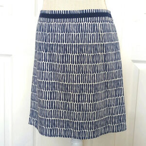 Boden Navy and white Pencil Skirt